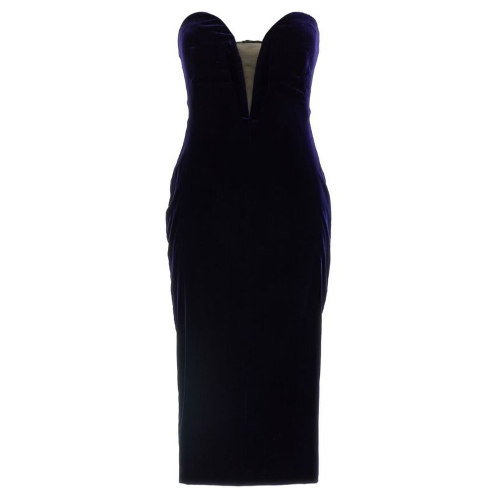 Tom Ford Blue Viscose Midi Women's Dress